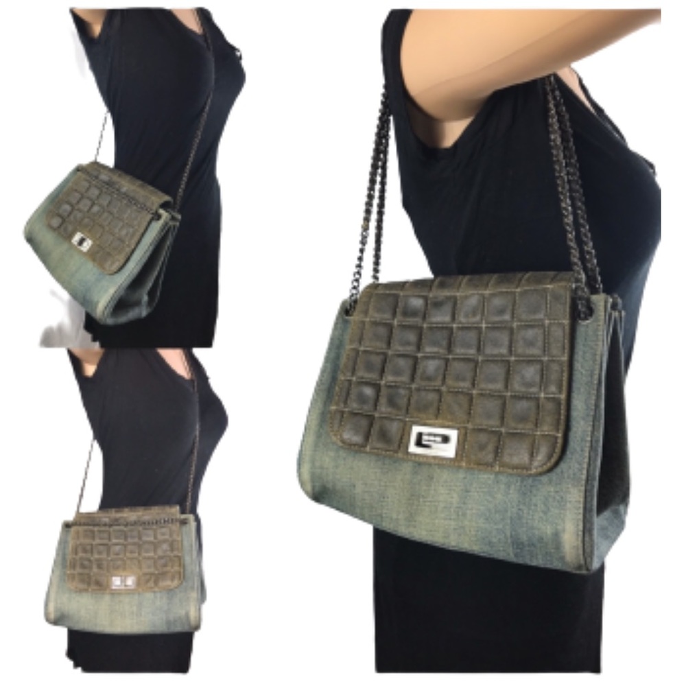💎RARE💎Chanel denim accordion purse - Picture 2 of 10